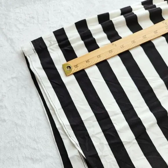 New Calvin Klein Size 6 Black White Striped Dress Belted Classic Chic Career - Picture 15 of 16